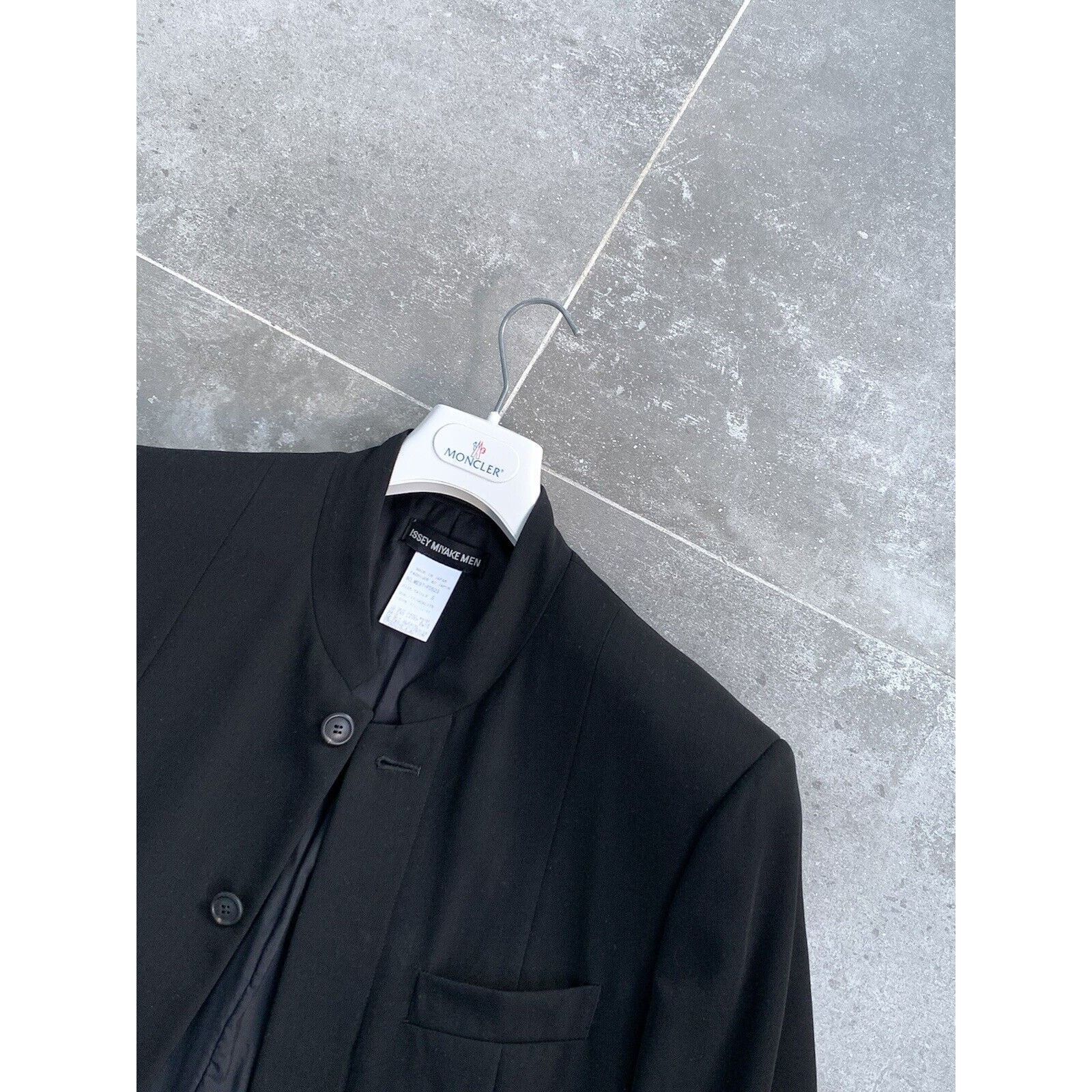 Issey Miyake × Japanese Brand × Vintage Men's ISSEY MIYAKE Wool Jacket 90s Coat Blazer SZ S EU 46-48 Size 48R - 10 Thumbnail