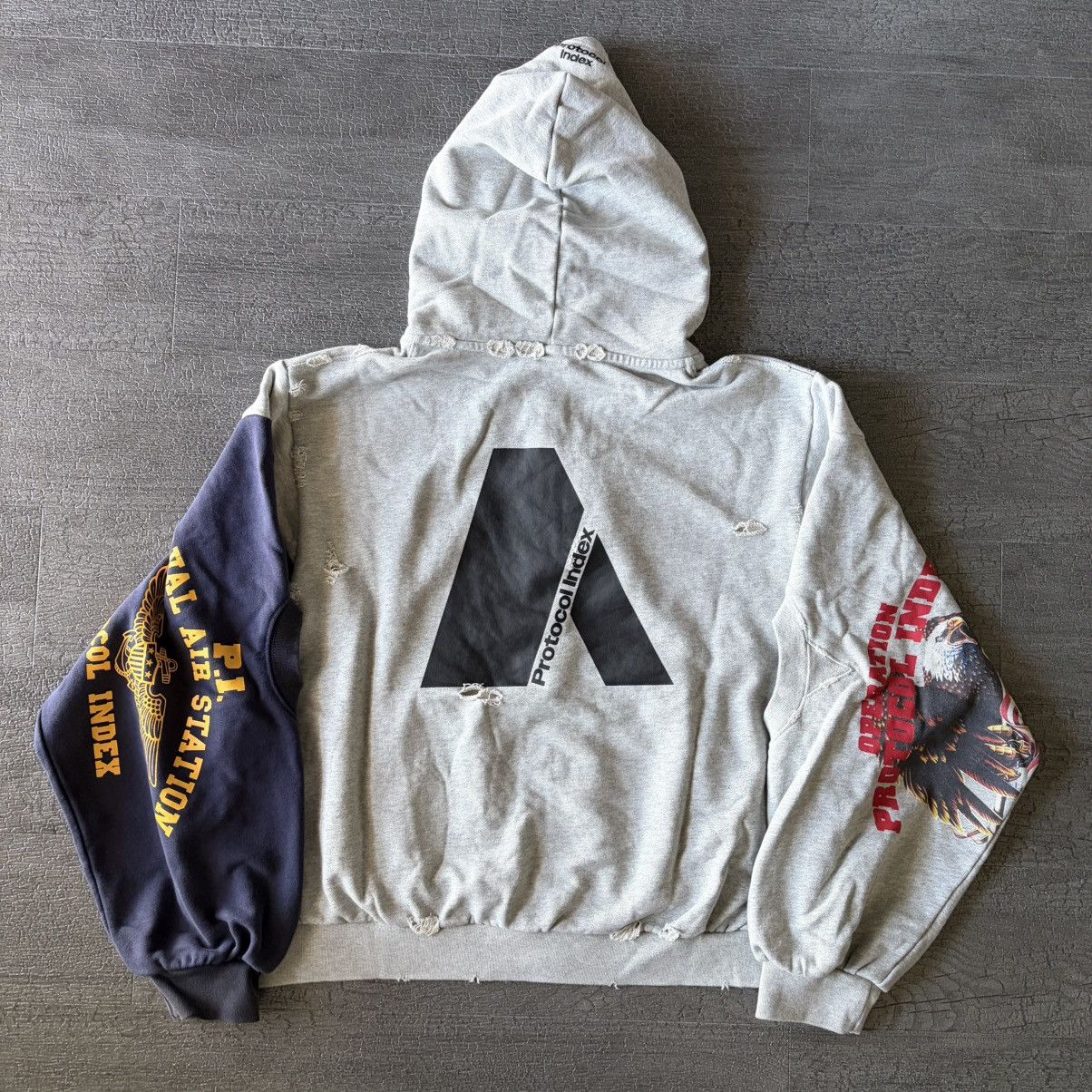 Protocol Index RECONSTRUCTED ZIP HOODIE PROJECT GR stk