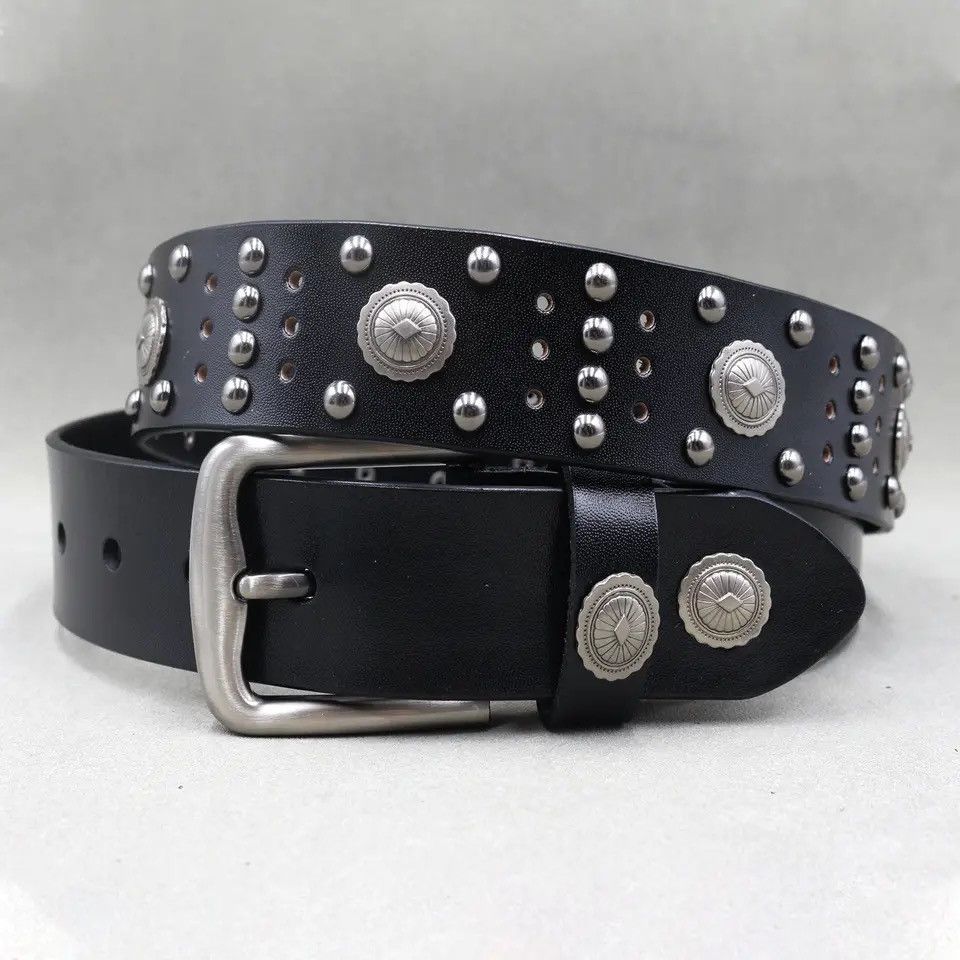 Other Rivets Decorated Hollowing Belt Size ONE SIZE - 1 Thumbnail