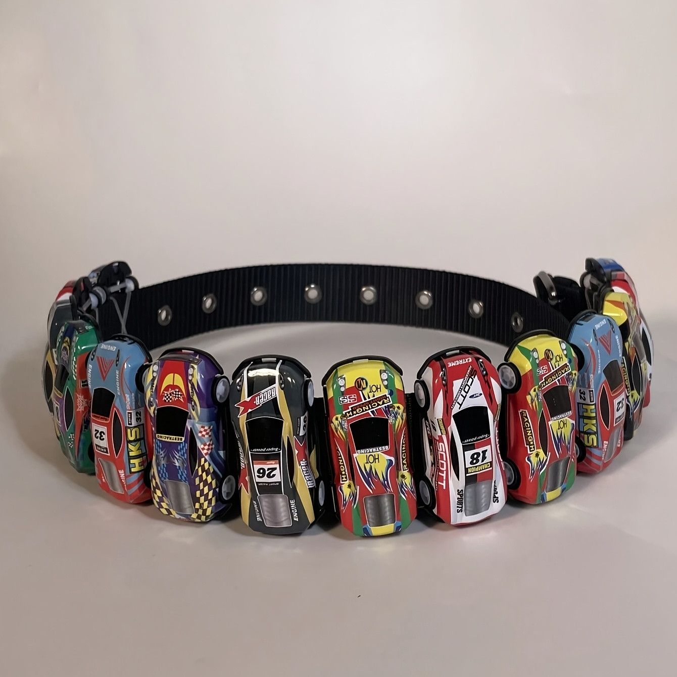 Vintage Y2K Racing Strap with Mini Race Car Size ONE SIZE - 2 Thumbnail