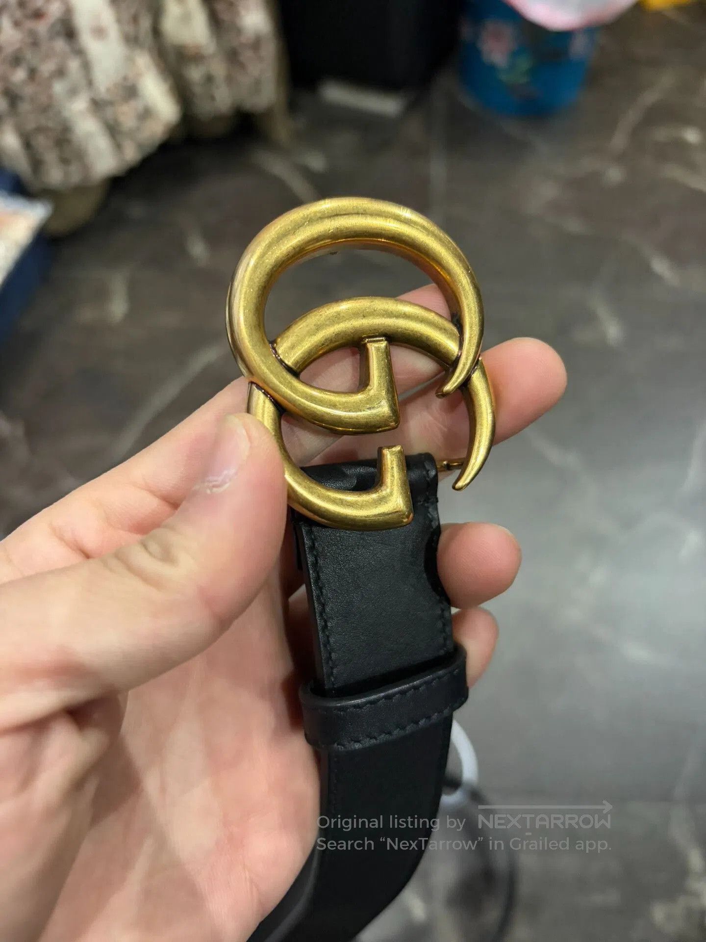 Gucci Gucci GG Marmont Leather Belt. Size ONE SIZE - 3 Thumbnail