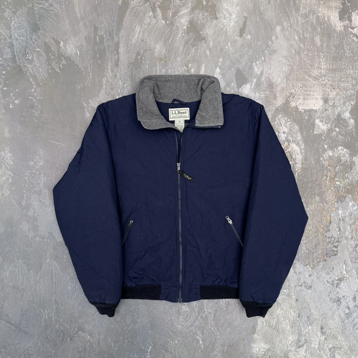 L.L. Bean Vintage 90s L.L.Bean Windbreaker Fleece Zip Up Jacket Y2K Size US L / EU 52-54 / 3 - 1 Thumbnail