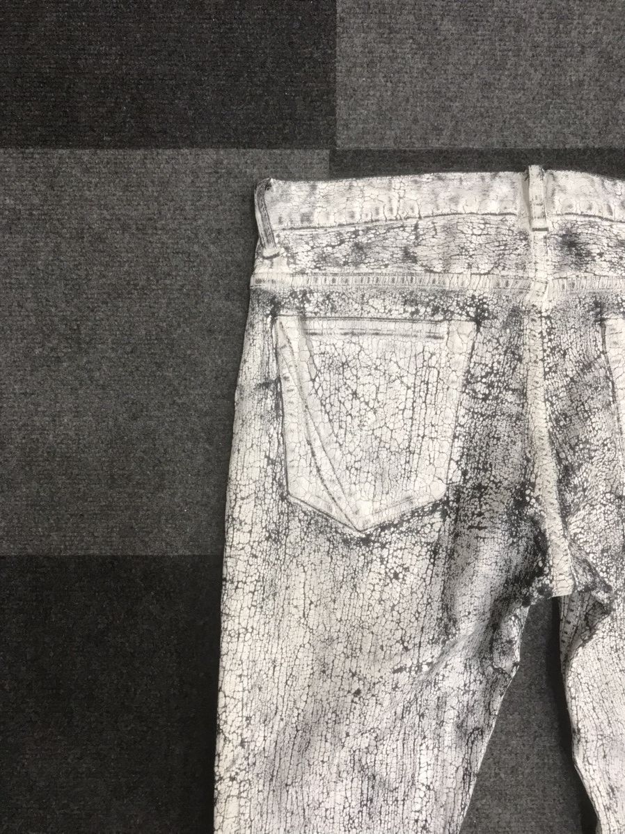 Fagassent Toshiki Aoki Cracked Paint Skinny Cropped Pant Handmade by TOSHIKI AOKI Size US 31 - 14 Thumbnail