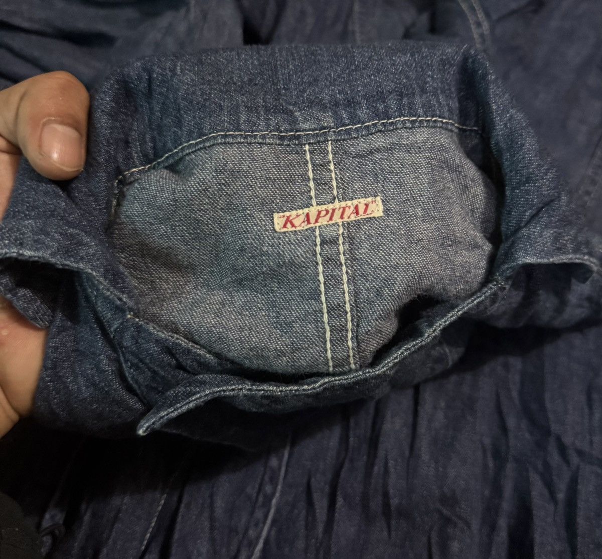 Kapital Kapital Jumpsuit Denim Blue Vintage Size 23" - 5 Thumbnail