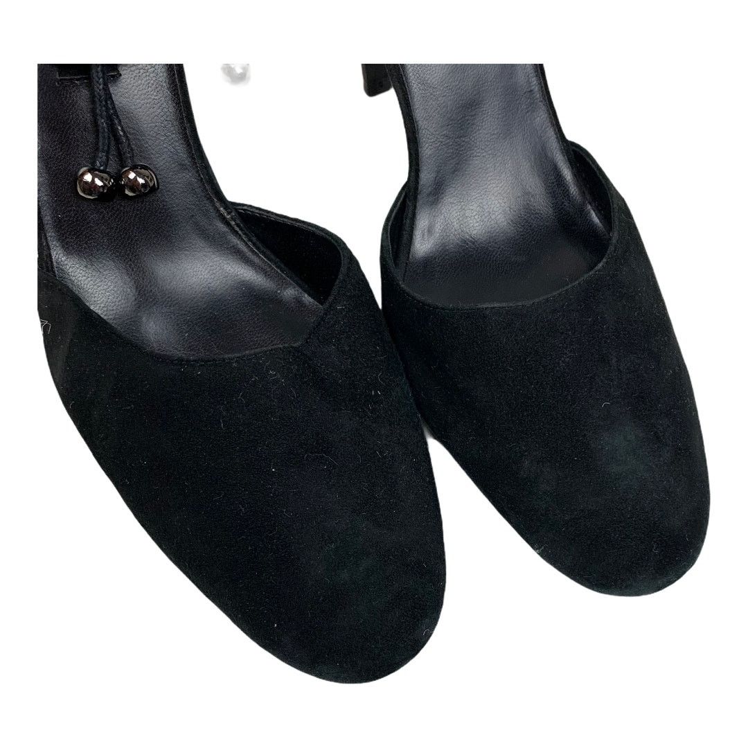 Steve Madden Steve Madden Black Velvet Heels D'Orsay Ankle Strap 8.5 Size US 8.5 / IT 38.5 - 7 Thumbnail