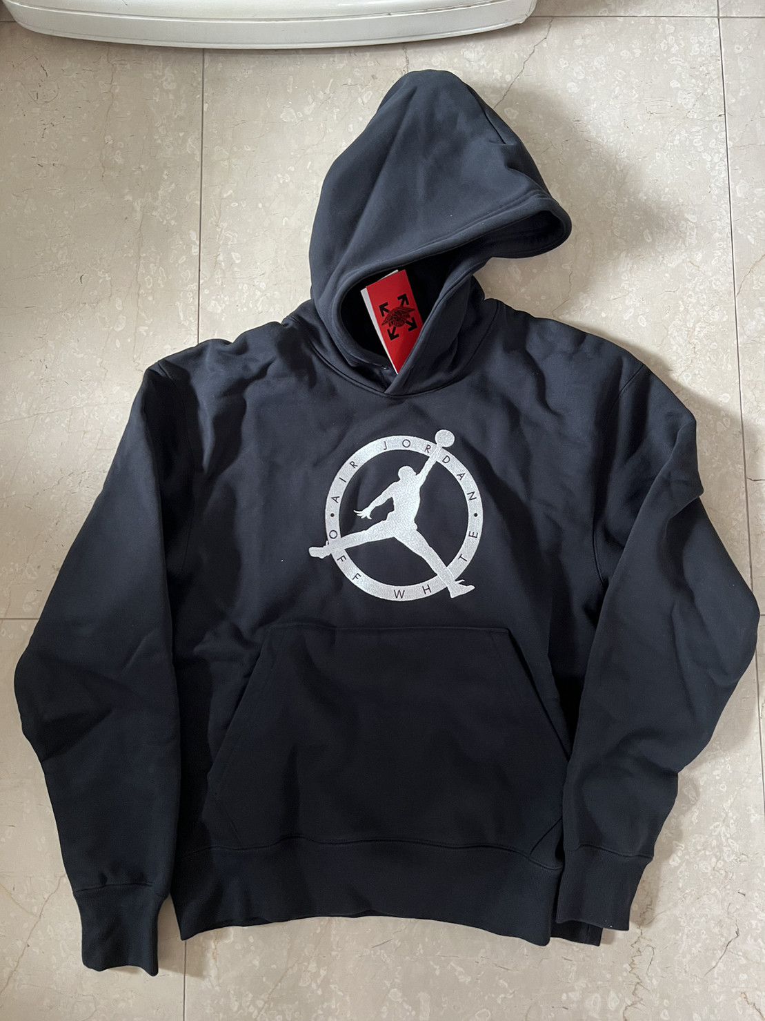 Jordan Brand × Off-White Off-White x Jordan Hoodie Black (FW21) Size US M / EU 48-50 / 2 - 5 Thumbnail