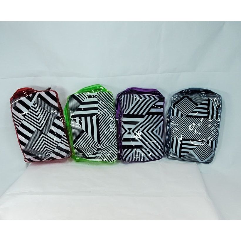 Other Paul Mitchell Geometric Cosmetic Travel Bag Purple Trim Size ONE SIZE - 6 Thumbnail