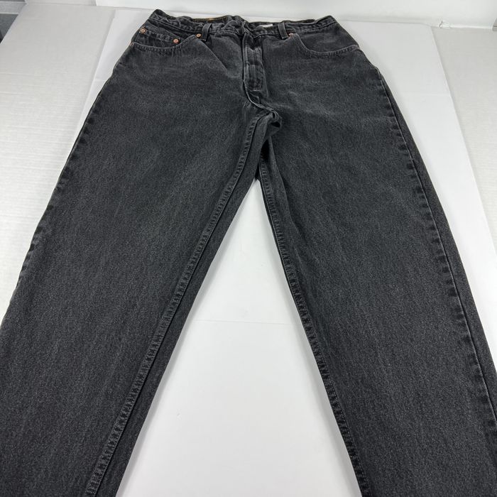 Levi's 560 Loose Fit Tapered Leg Black Denim Pants, Men's Size 33 unclear black type Vintage Second Hand
