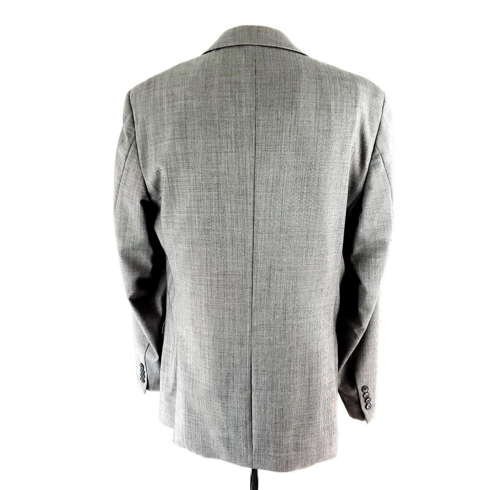 Jos. A. Bank Joseph Jos A Bank Wool 2 Button Blazer 38R Gray Star Check T Size 38R - 5 Thumbnail