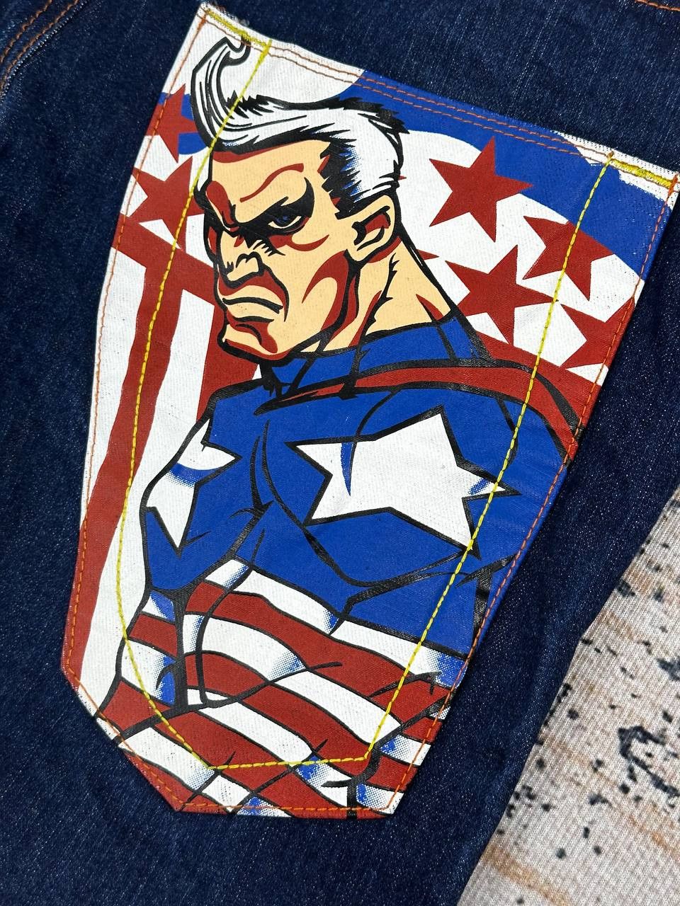 Andrew Mackenzie Archive Andrew Mackenzie Captain America Jeans Size US 36 / EU 52 - 15 Thumbnail