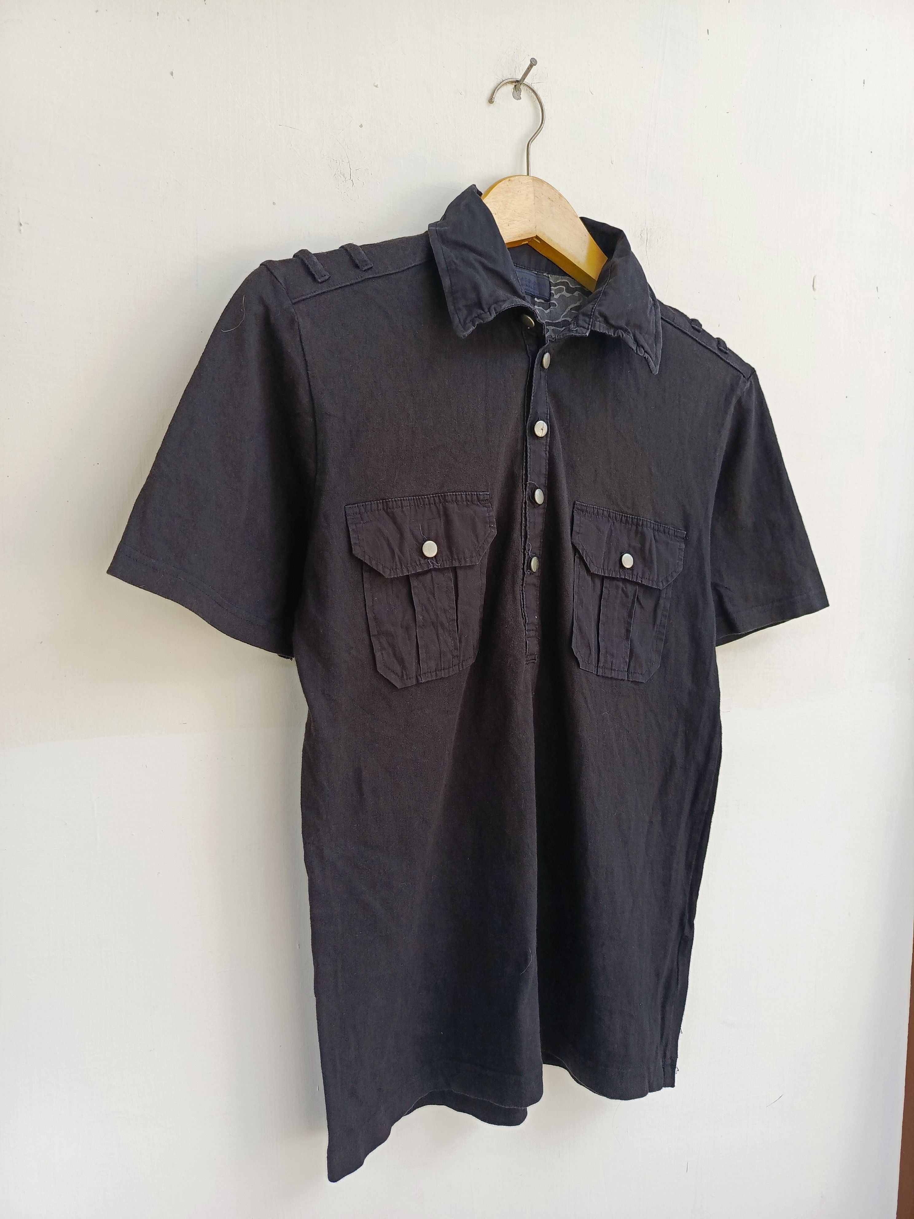 Japanese Brand TAKAIQ Military Utility Double Pocket Short Sleeve Shirt Size US M / EU 48-50 / 2 - 4 Thumbnail