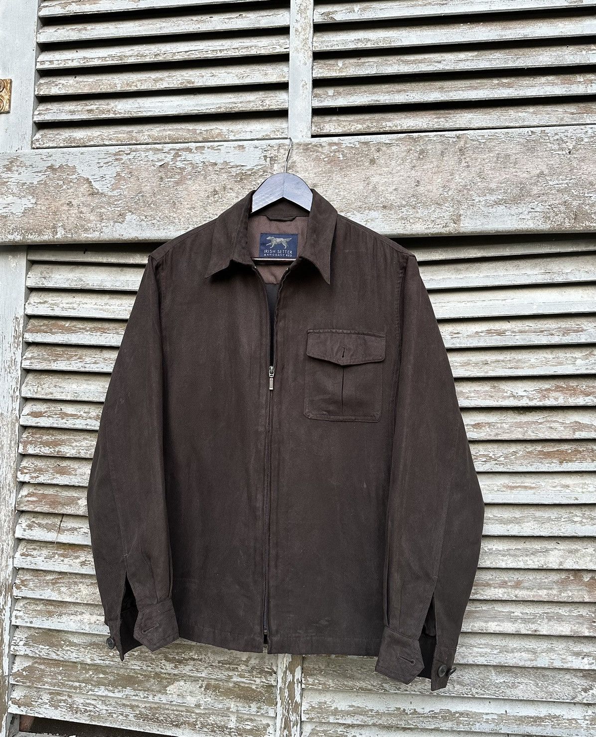 Vintage 👹Vintage Irish Setter Detroit Style Brown Suede Jacket Size US L / EU 52-54 / 3 - 4 Thumbnail