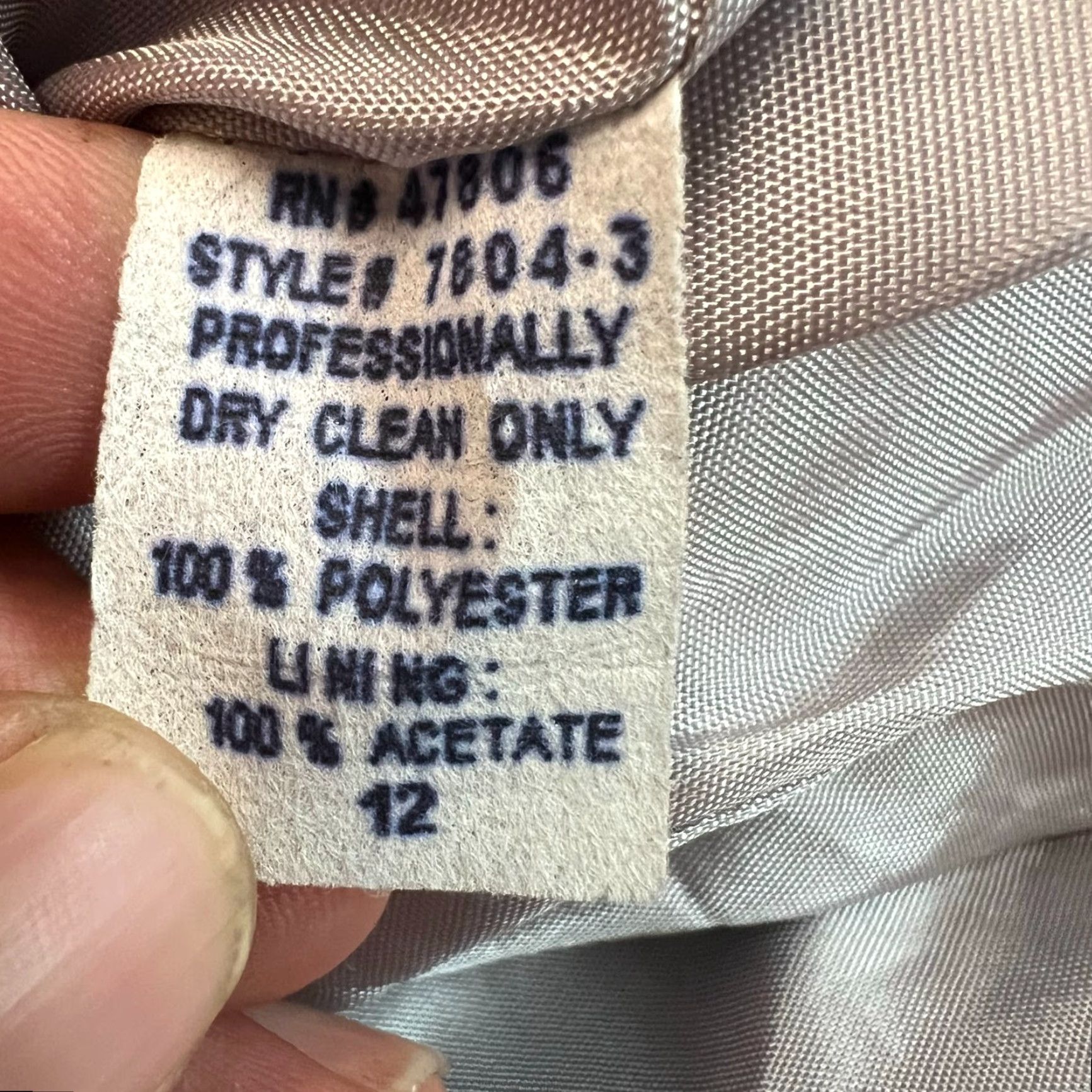 Oleg Cassini Oleg Cassini Blazer Woman Size 12 Gray Striped Double-Breasted Notch Lapel Oversized 42 Chest Long Sleeve Jacket Coat Size XL / US 12-14 / IT 48-50 - 7 Thumbnail