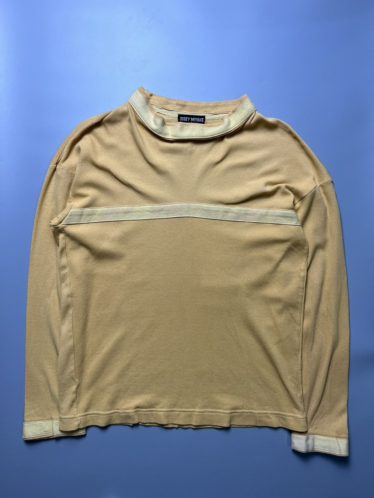 Issey Miyake × Vintage 1990s IsseyMiyake HBT Stripe Crewneck Size US M / EU 48-50 / 2 - 1 Thumbnail