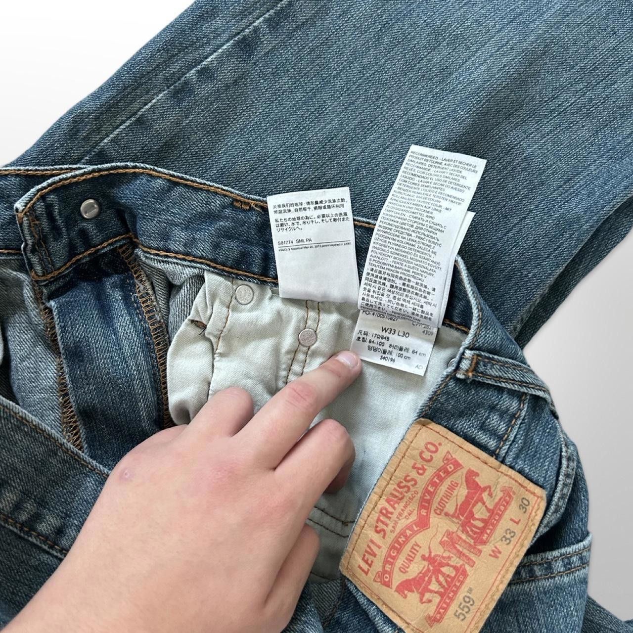 Levi's × Levi's Vintage Clothing × Vintage Levi’s 559 Relaxed Straight Jeans W33 L30 Size US 33 - 4 Thumbnail