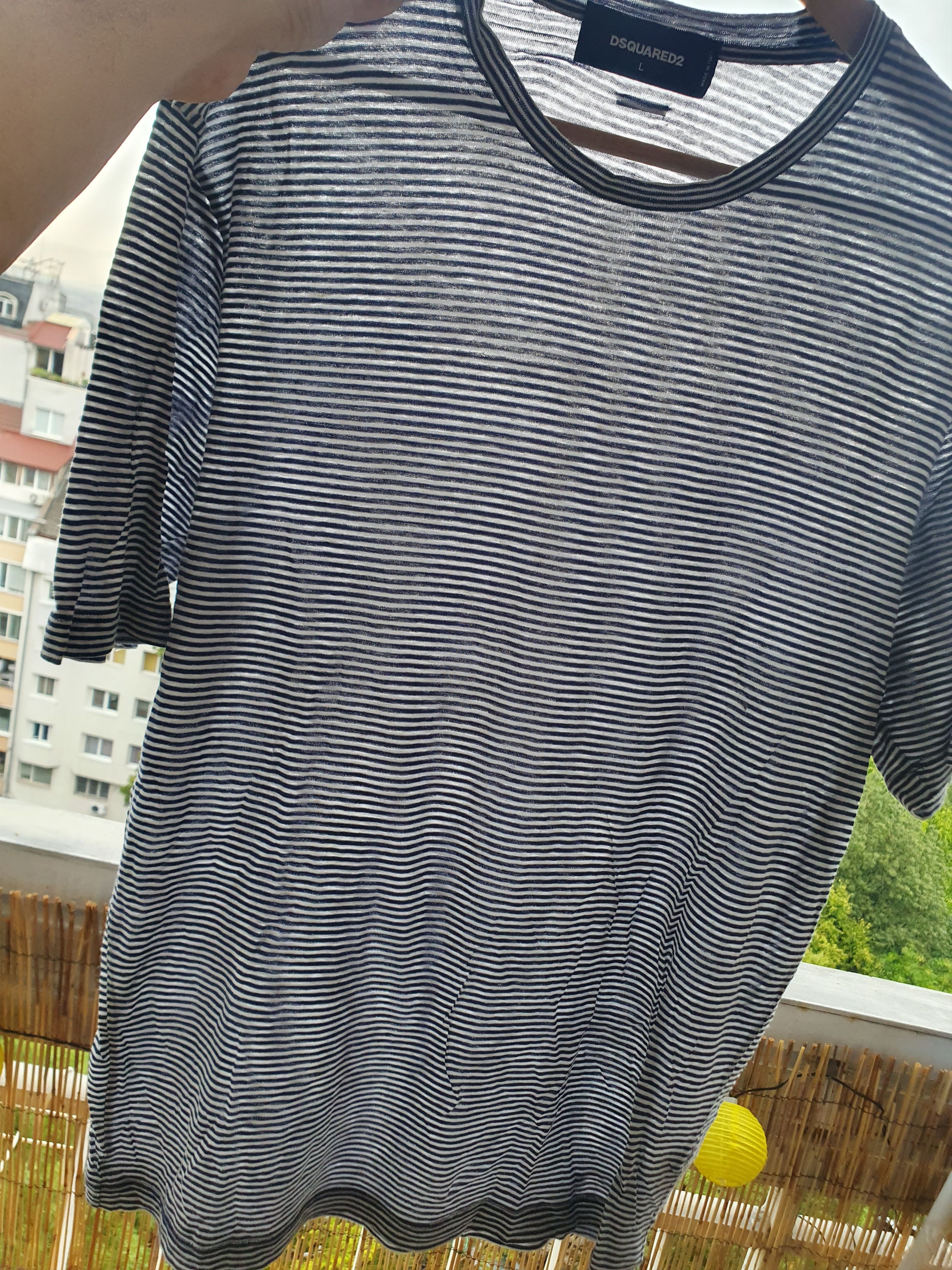 Dsquared2 Disquared2 Sailor Striped Made in Italy t-shirt sz L Size US L / EU 52-54 / 3 - 9 Thumbnail