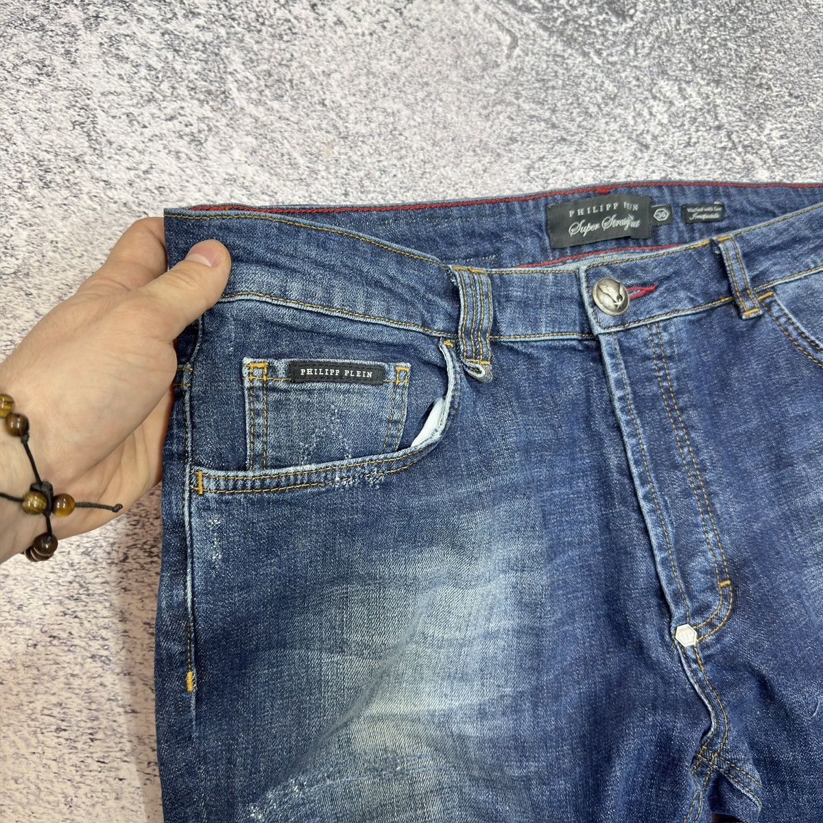 Philipp Plein Philipp Plein Super Straight Cut Mens Jeans 36 size Size US 36 / EU 52 - 5 Thumbnail