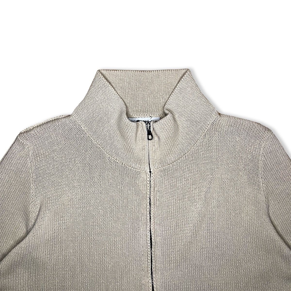 Stone Island 2003 Stone Island Cotton Knit Double Zip Jacket Size US XL / EU 56 / 4 - 5 Thumbnail