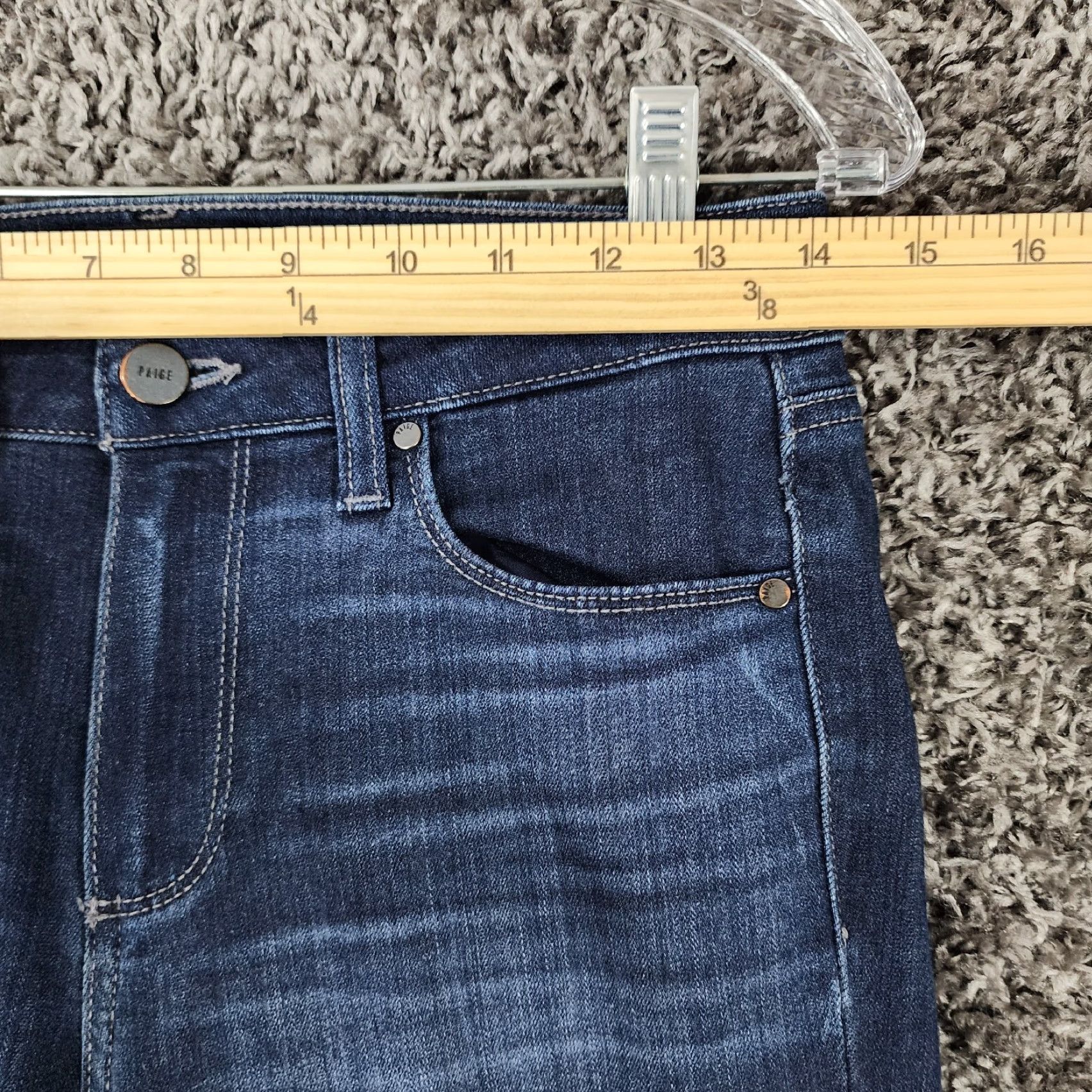 Paige Paige Skyline Womens Jeans Skinny Dark Wash Blue Size 27 Size 27" / US 4 / IT 40 - 4 Thumbnail