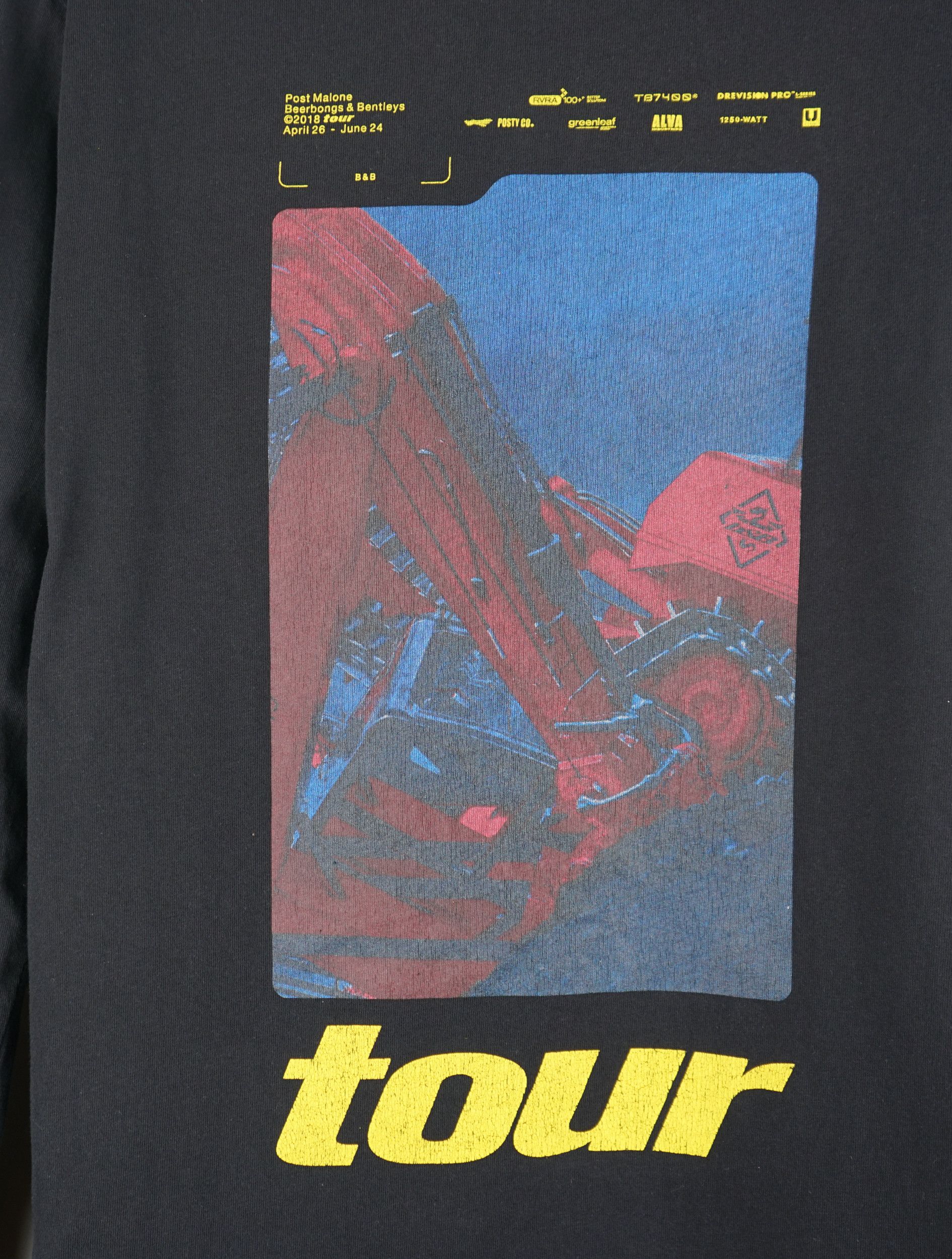 Band Tees Vintage 2018 Post Malone Tour T-Shirt Size US L / EU 52-54 / 3 - 2 Thumbnail