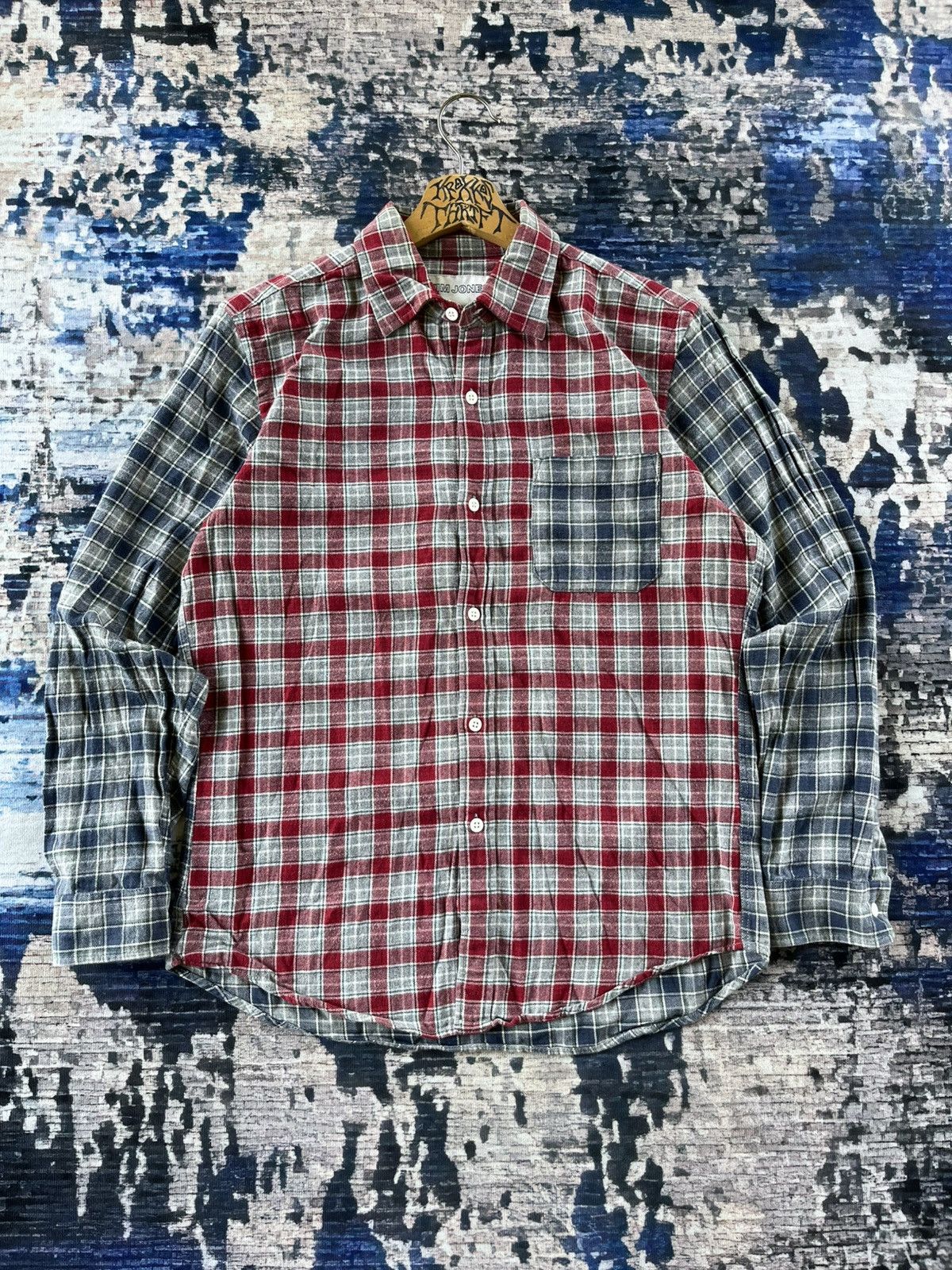 GU × Japanese Brand × Kim Jones Kim Jones AW 06 GU Backhit Spell Out Shirt Button Up Size US S / EU 44-46 / 1 - 2 Thumbnail