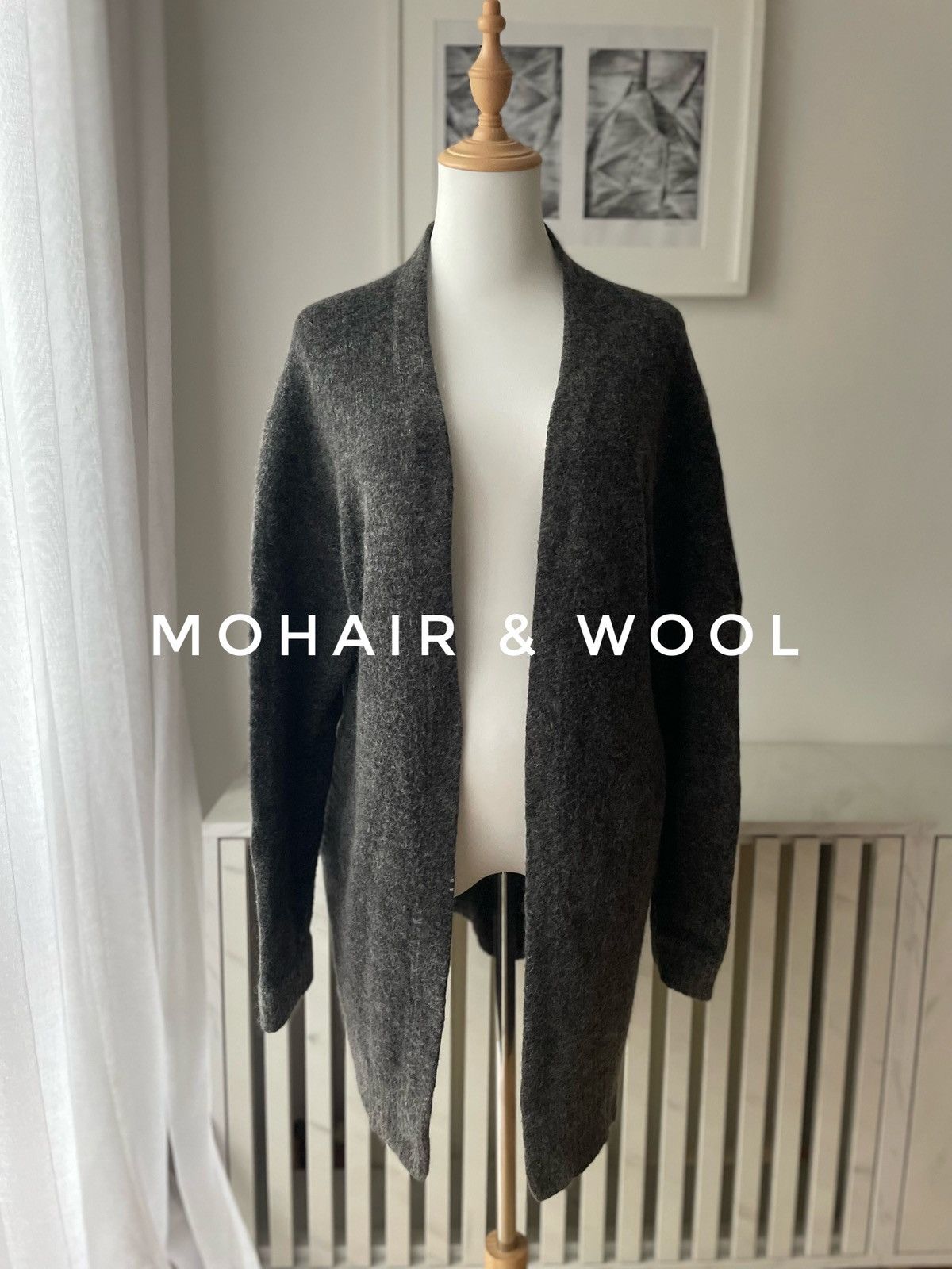 Acne Studios Acne studios raya long cardigan xs grey Size XS / US 0-2 / IT 36-38 - 1 Thumbnail