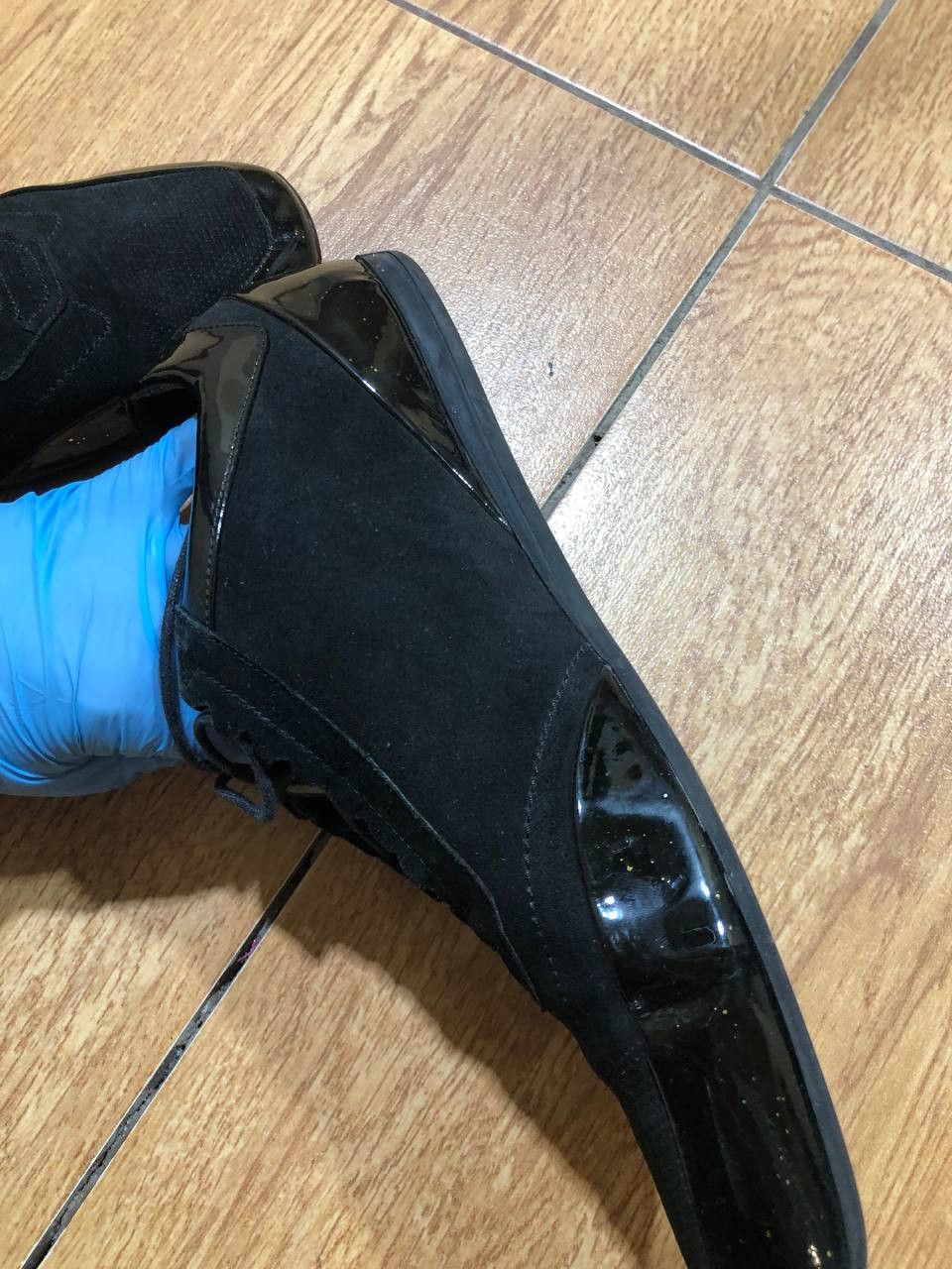Versace Men's VERSACE Black Leather/Suede TRAINERS Size US 9 / EU 42 - 17 Thumbnail