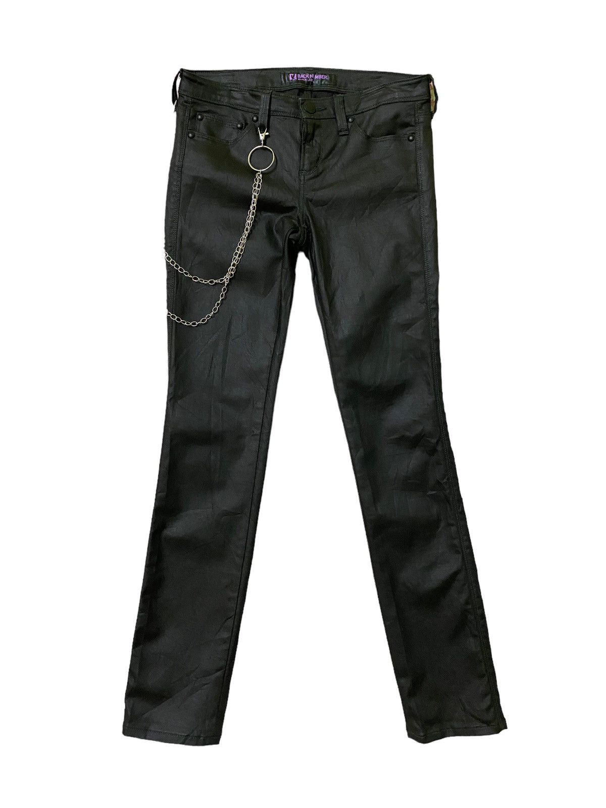Skinny BACK NUMBER Waxed Low Rise Denim
