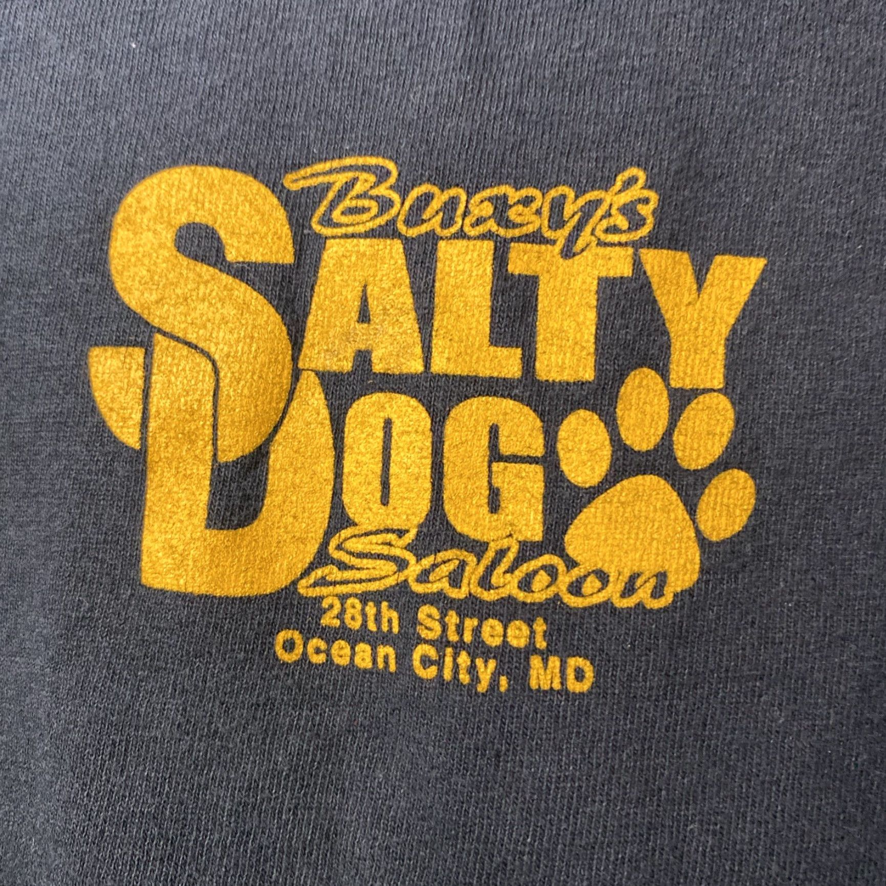 Vintage VINTAGE Pittsburgh Steelers T Shirt Salty Dog Saloon Ocean City MD Mens XL Black Beach City Salty Dog 90s? No, but keep as per rules. Size US XL / EU 56 / 4 - 4 Thumbnail
