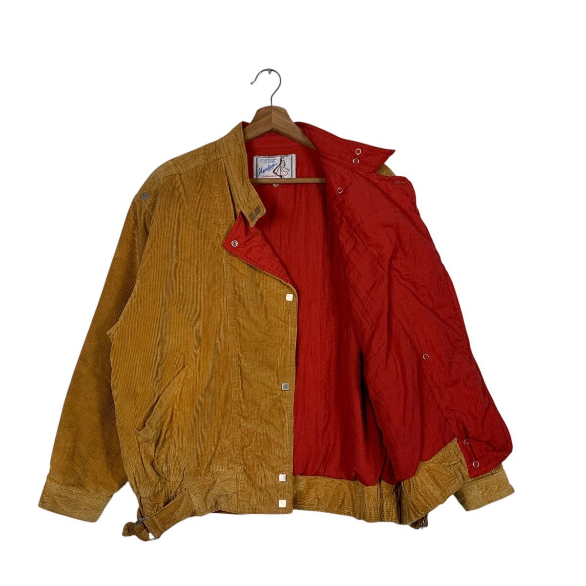 Japanese Brand MARULINNE Asymmetrical Yellow Corduroy Jacket #1832-C79 Size M / US 6-8 / IT 42-44 - 9 Thumbnail