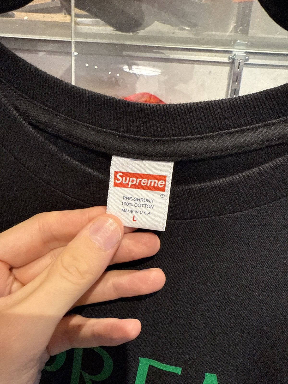 Supreme Supreme Nuova York T-Shirt Black Size US L / EU 52-54 / 3 - 3 Thumbnail