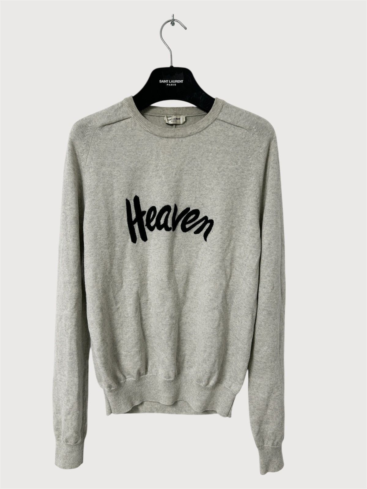 Saint Laurent Paris SS2018 Heaven Logo Wool Knit Size US M / EU 48-50 / 2 - 1 Thumbnail