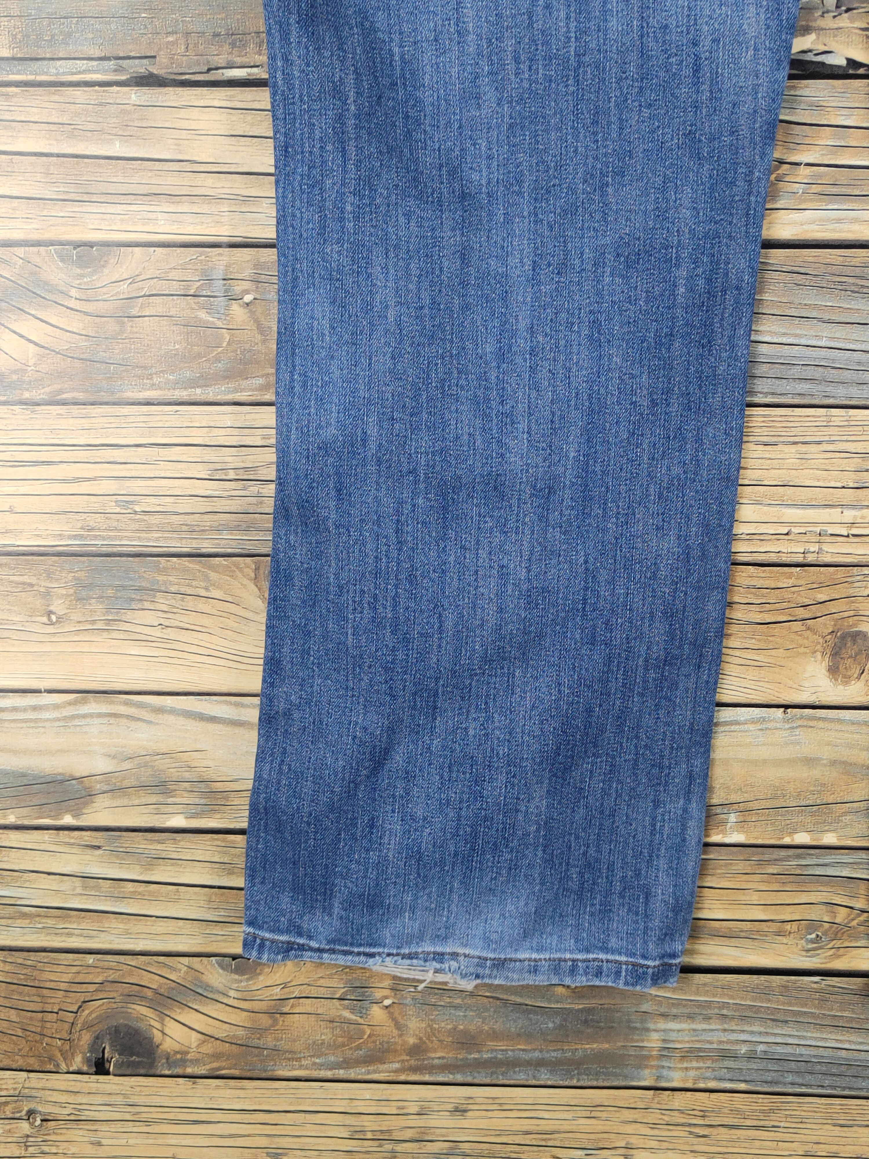 Calvin Klein Calvin Klein Blue Distressed Ripped Jeans #W1494 Size 36" / US 14 / IT 50 - 10 Thumbnail