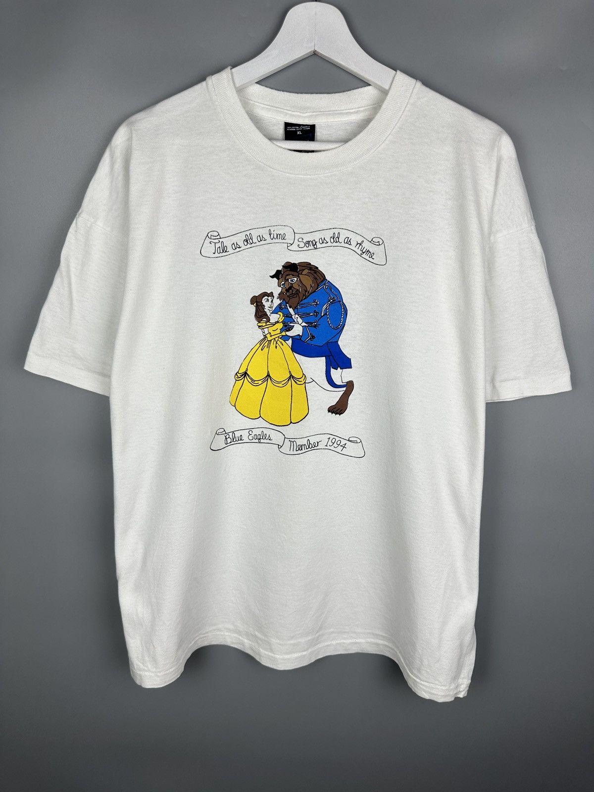 Vintage 90s Vintage Beauty And The Beast Disney Cartoon T Shirt Size US XL / EU 56 / 4 - 1 Thumbnail