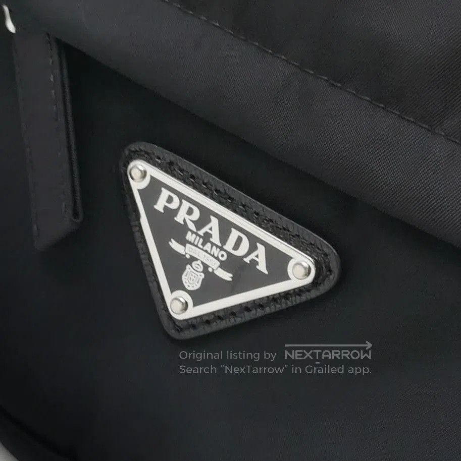 Prada Prada Black Wool Blend Logo Trousers Size 4. Size 39" - 2 Thumbnail