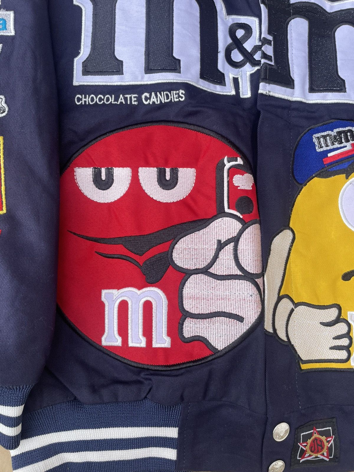 NASCAR × Vintage 🆘Rare🆘 Vintage JH Design M&M's NASCAR racing jacket navy L Size US L / EU 52-54 / 3 - 4 Thumbnail