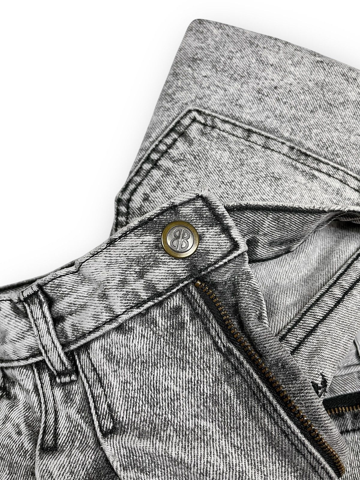 Bill Blass Bill Blass Vintage Washed Grey Denim Jeans Size US 30 / EU 46 - 6 Thumbnail