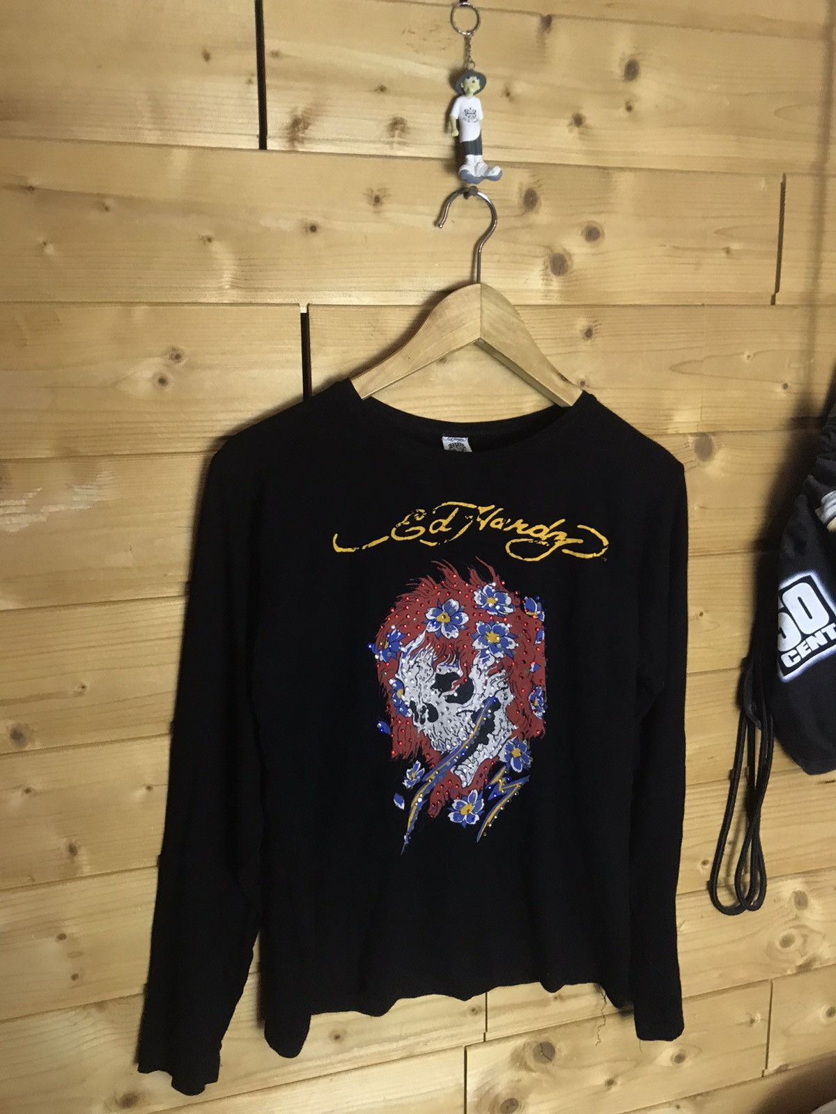 Ed Hardy Vintage Ed Hardy skull stretch long sleeve shirt Size S / US 4 / IT 40 - 4 Thumbnail