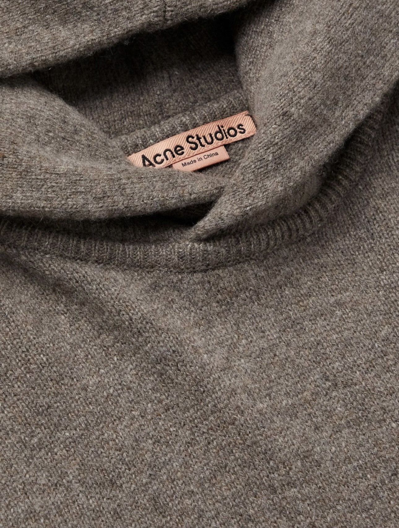 Acne Studios Acne Studios Kristen Wool and Cashmere Blend Hoodie Brown Size US S / EU 44-46 / 1 - 2 Thumbnail