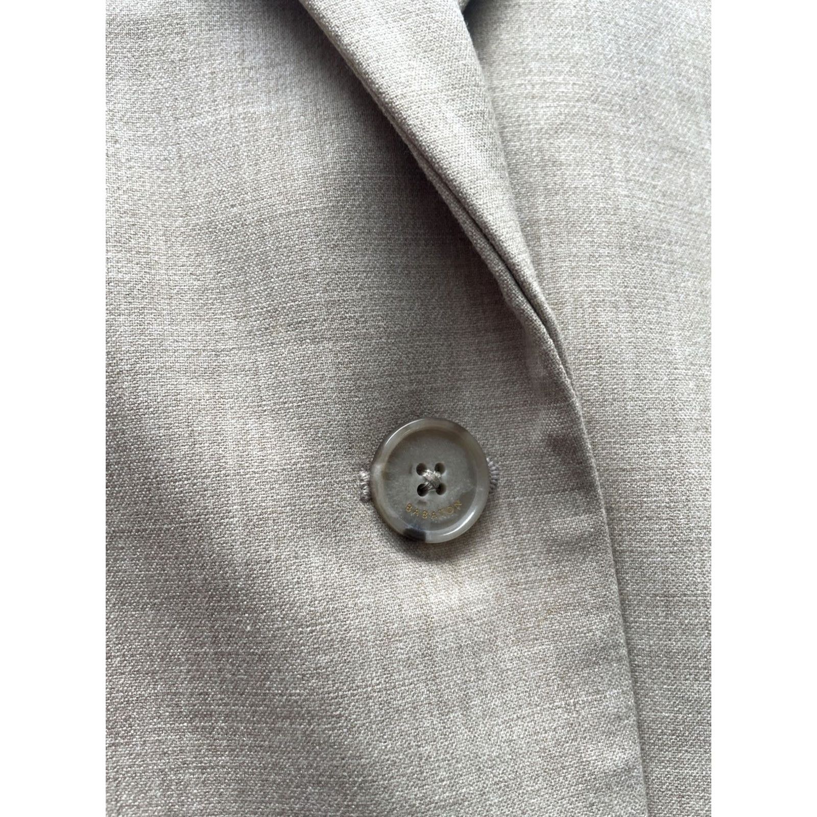 Vintage Babaton Blazer Womens Size 1 Beige Sport Jacket Office Career Aritzia Jacket Single-Breasted Notch Lapel Mens No Size XS / US 0-2 / IT 36-38 - 4 Thumbnail
