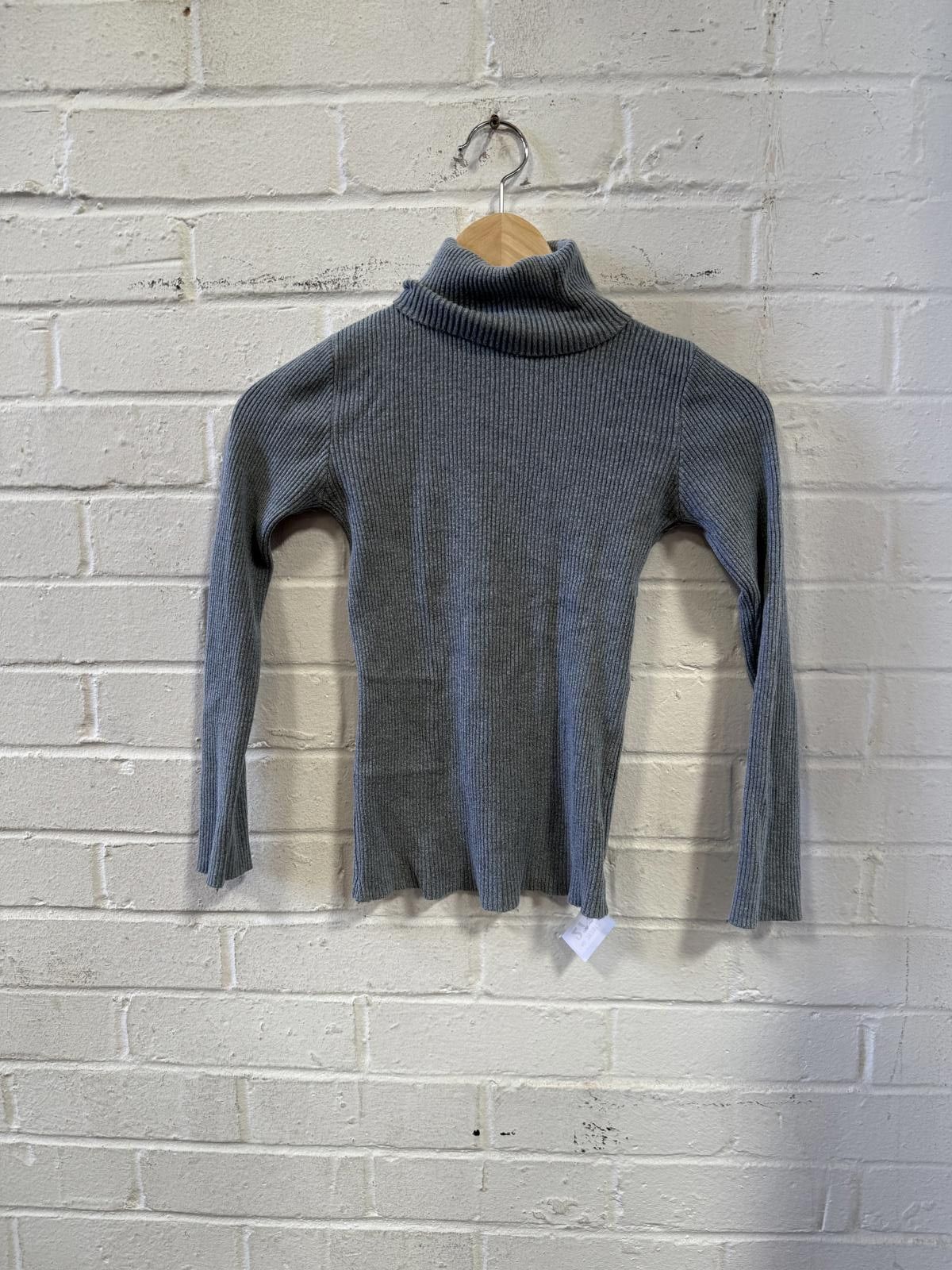 Ader Error Women's Grey Ribbed Turtleneck Sweater - Size S/M Size M / US 6-8 / IT 42-44 - 2 Thumbnail