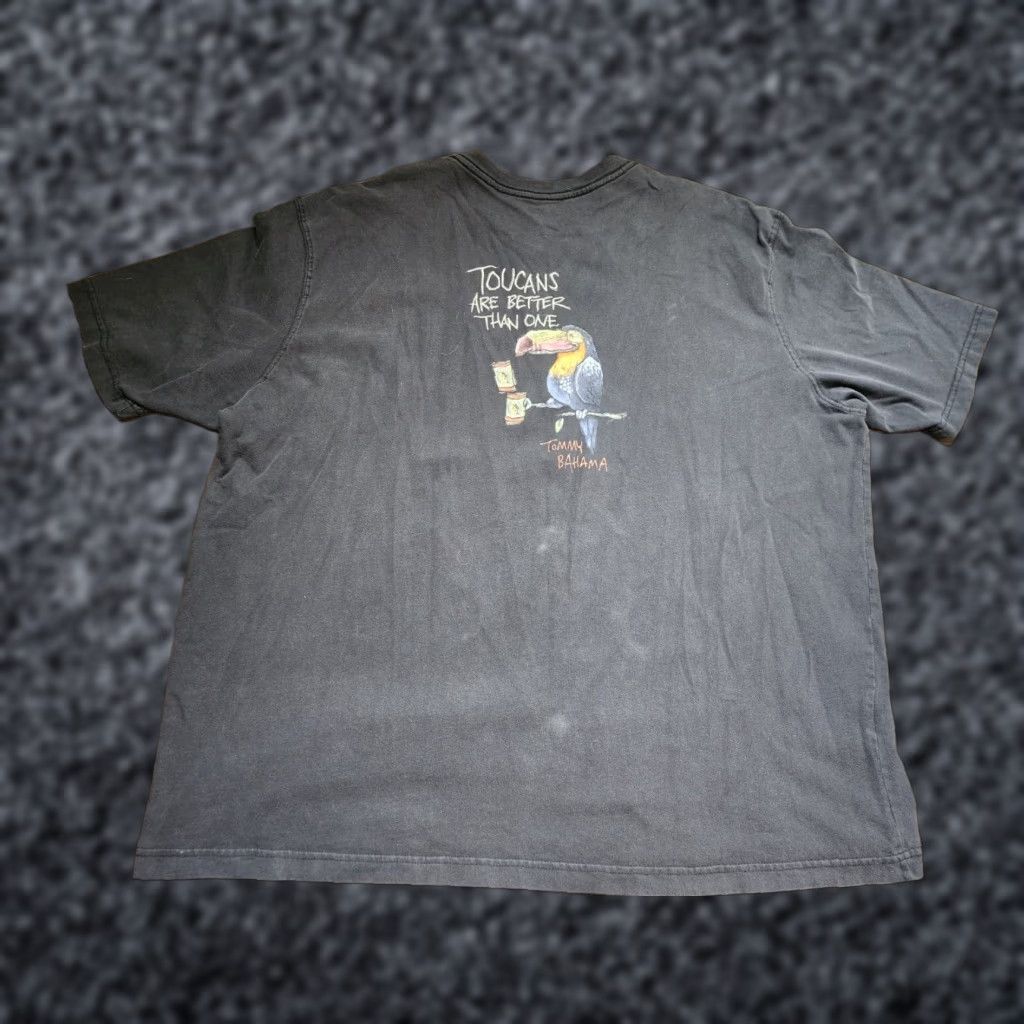 Tommy Bahama VINTAGE Tommy Bahama T Shirt Mens 2XL Crew Neck Short Sleeve Black Toucan Logo Beach Hawaiian 90s? (but avoid adding new details) Size US XXL / EU 58 / 5 - 1 Thumbnail