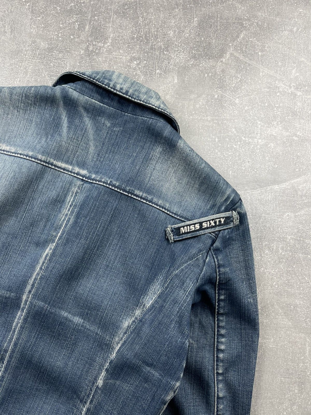 Miss Sixty Y2k Miss Sixty Luxury Vintage Denim Blazer Jacket Size M / US 6-8 / IT 42-44 - 12 Thumbnail