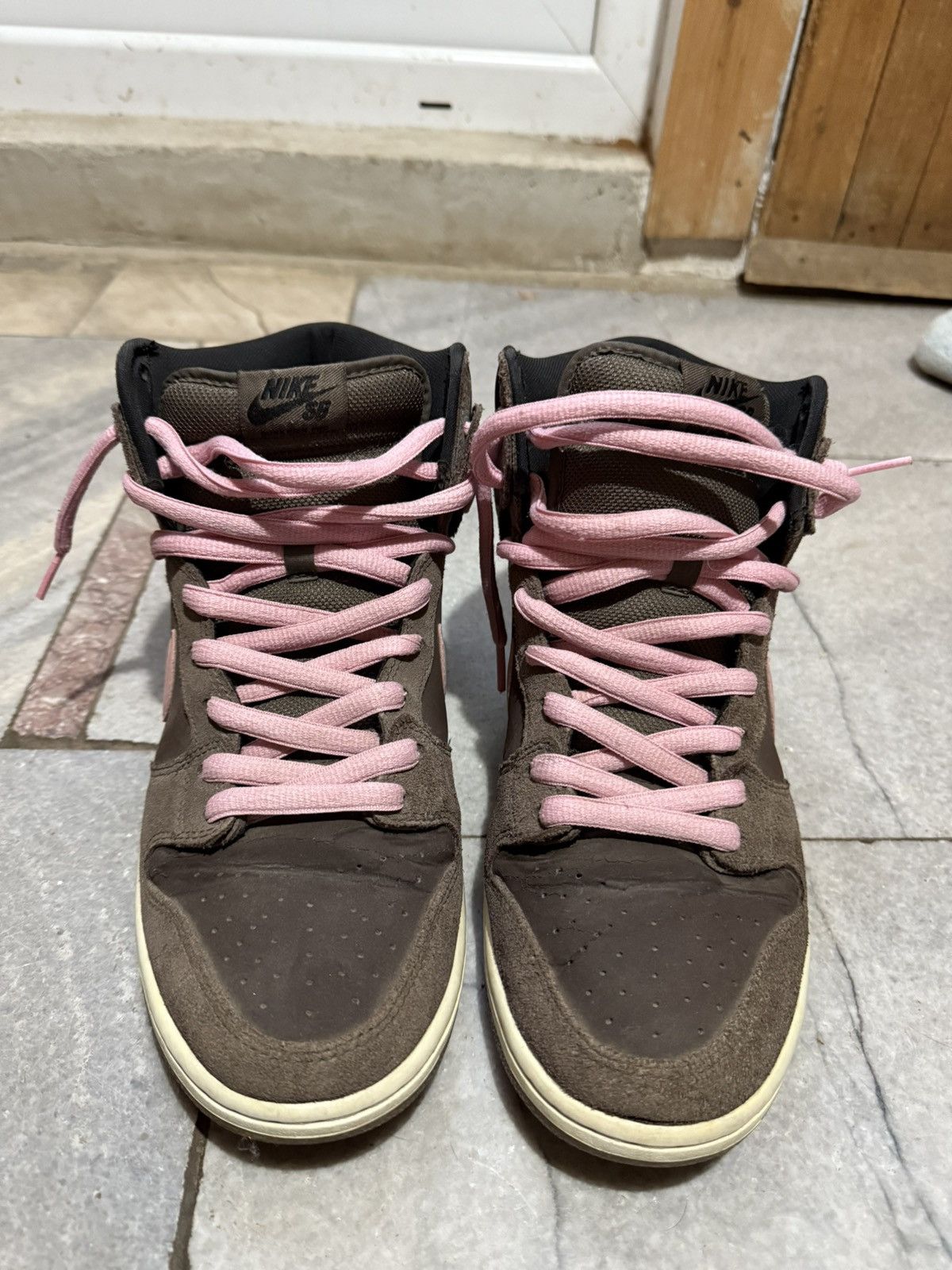 Nike Nike SB Dunk High Chocolate Pink 2012/2013 RARE Size US 11.5 / EU 44-45 - 2 Thumbnail