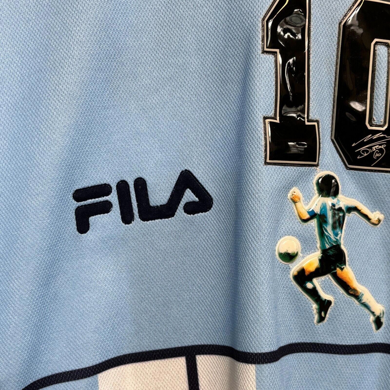Fila × Vintage Vintage 2001 Fila Maradona XL Argentina Farwell Jersey Size US XL / EU 56 / 4 - 5 Thumbnail