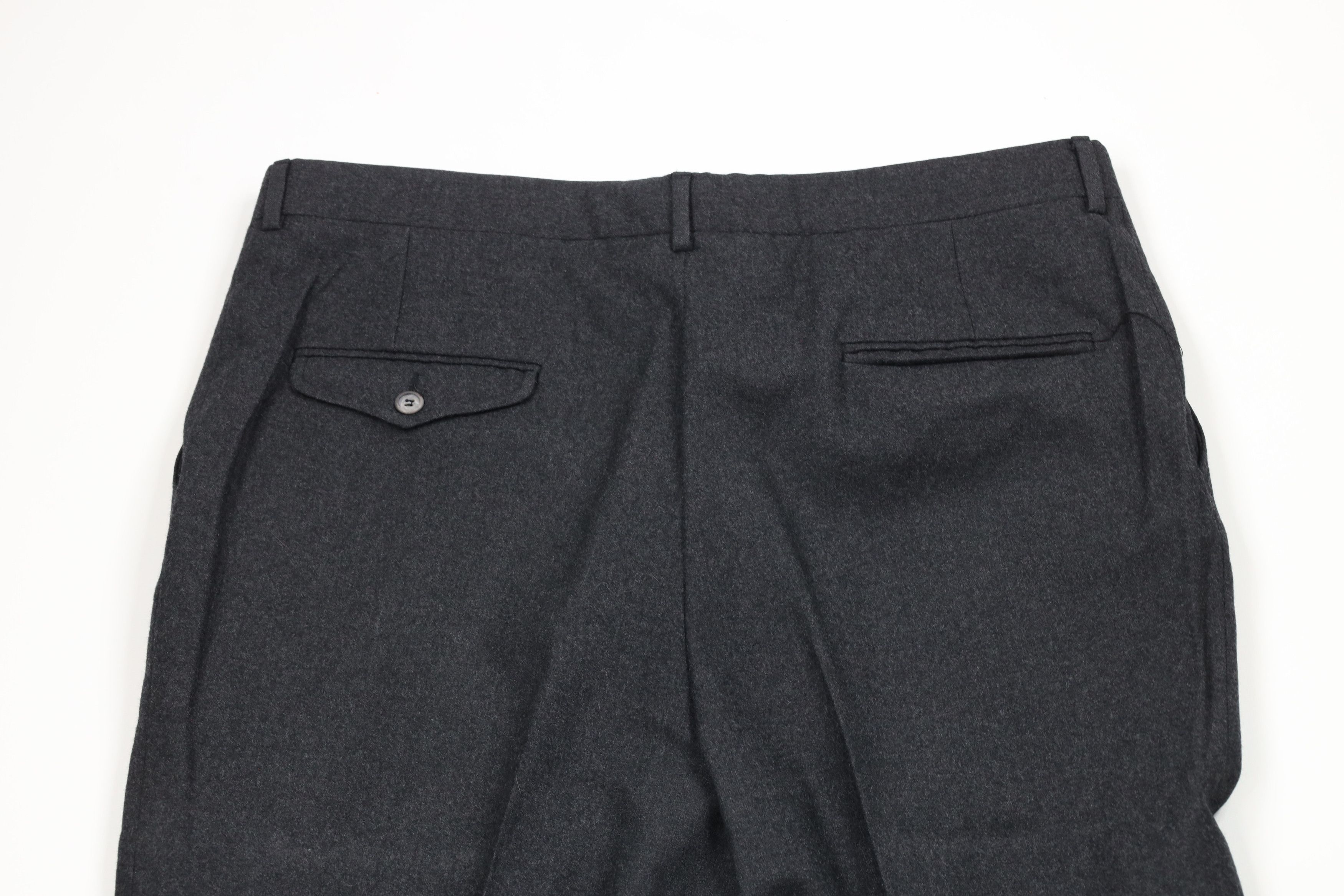 Saks Fifth Avenue × Vintage Vintage 70s Saks Fifth Avenue Wide Leg Pants Charcoal USA Size US 38 / EU 54 - 8 Thumbnail