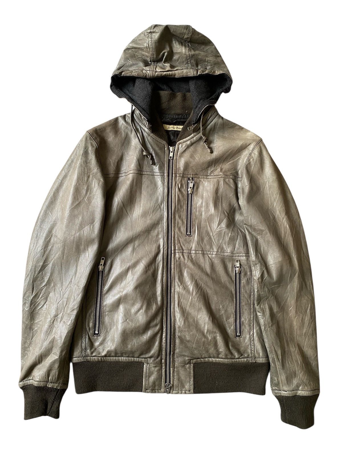 Journal Standard Journal Standard Sheep Skin Leather Patina Design Hoodie Size US M / EU 48-50 / 2 - 1 Thumbnail