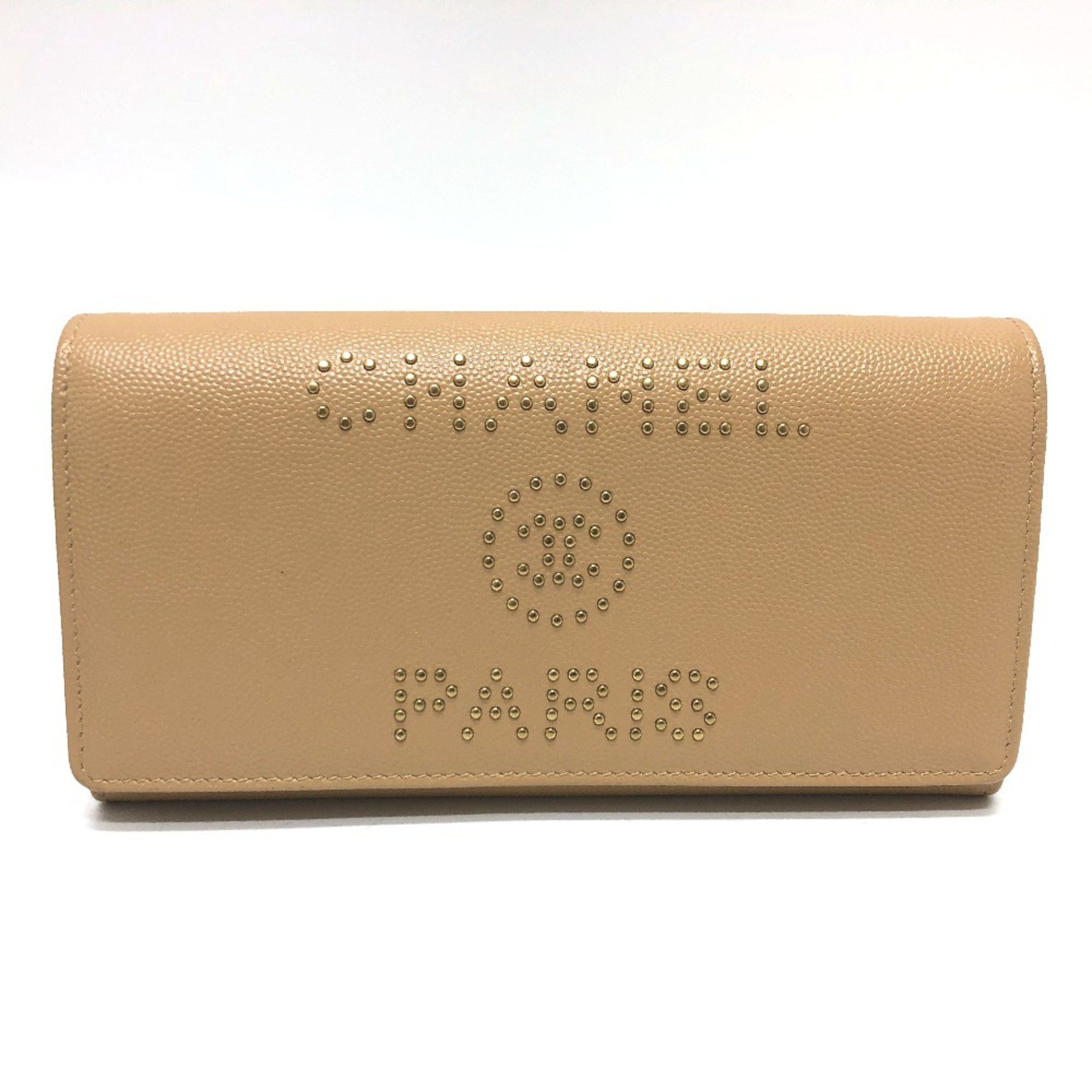 Chanel Chanel Long wallet Two fold Long Wallet Beige GoldHardware Size ONE SIZE - 1 Thumbnail