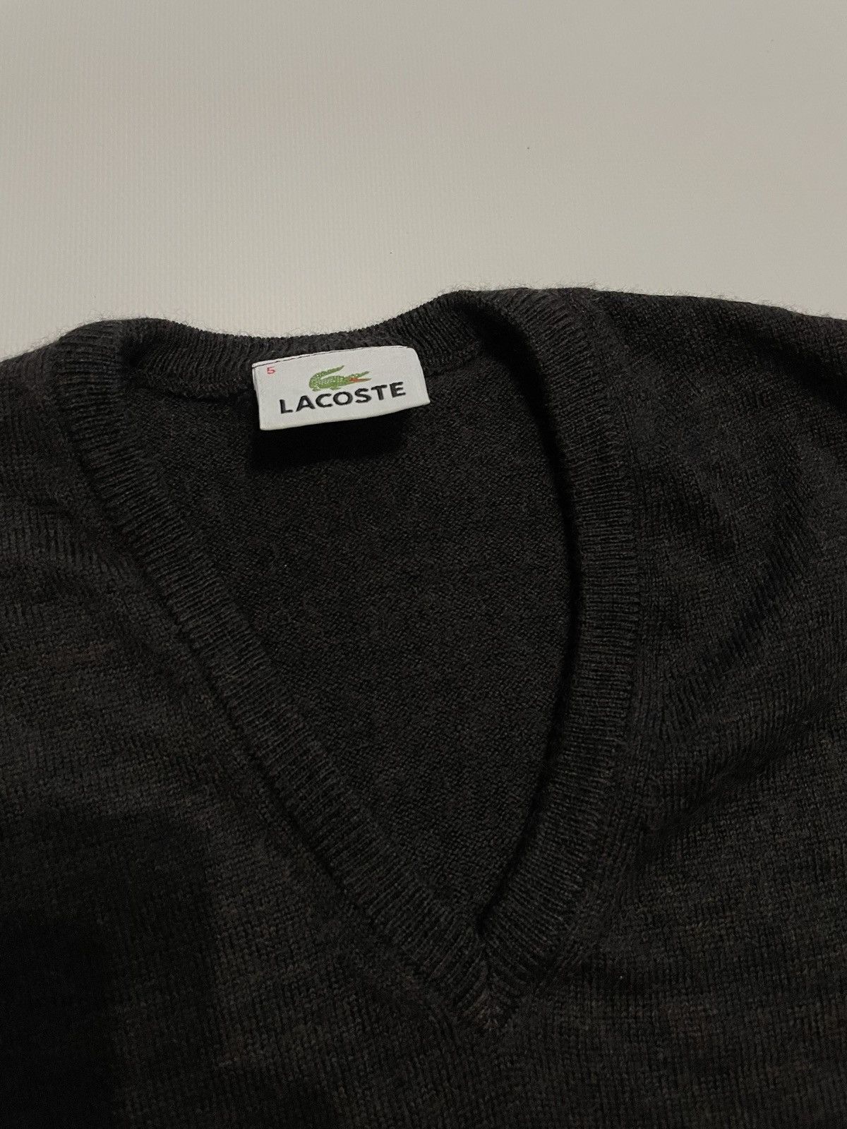Lacoste Lacoste vintage wool v neck vests Size US M / EU 48-50 / 2 - 2 Thumbnail