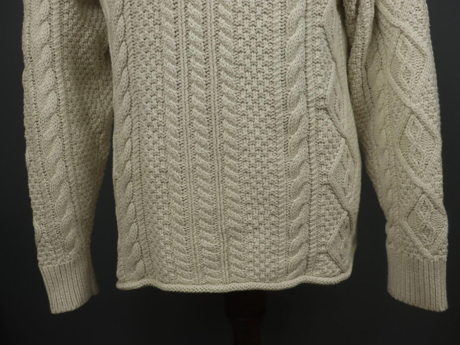 J.Crew J.Crew Beige 100% Cotton Knitted Pullover Sweater Size M Size M / US 6-8 / IT 42-44 - 2 Thumbnail